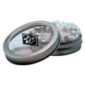 Silver Short Round Tin w/ Sugar-Free Mints